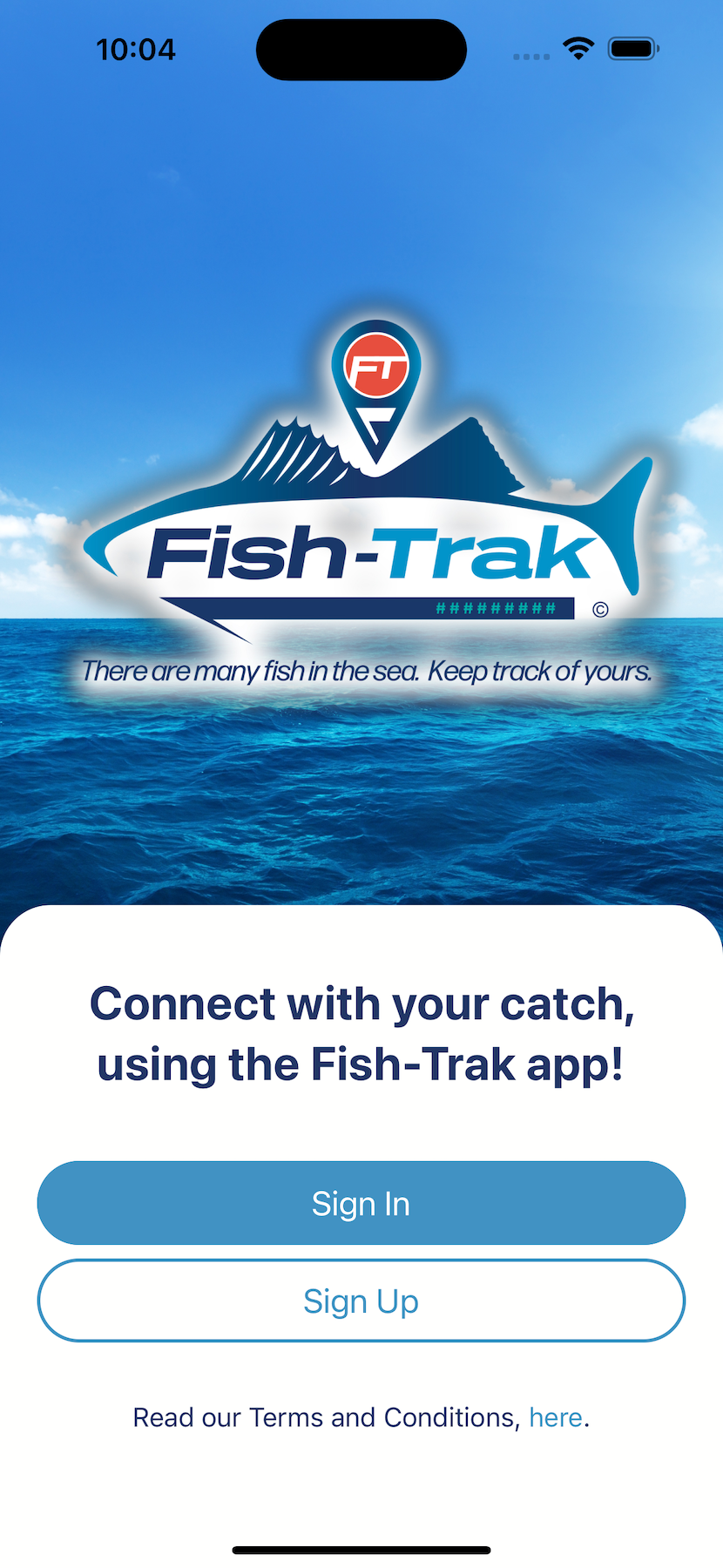 Fish-Trak App Welcome