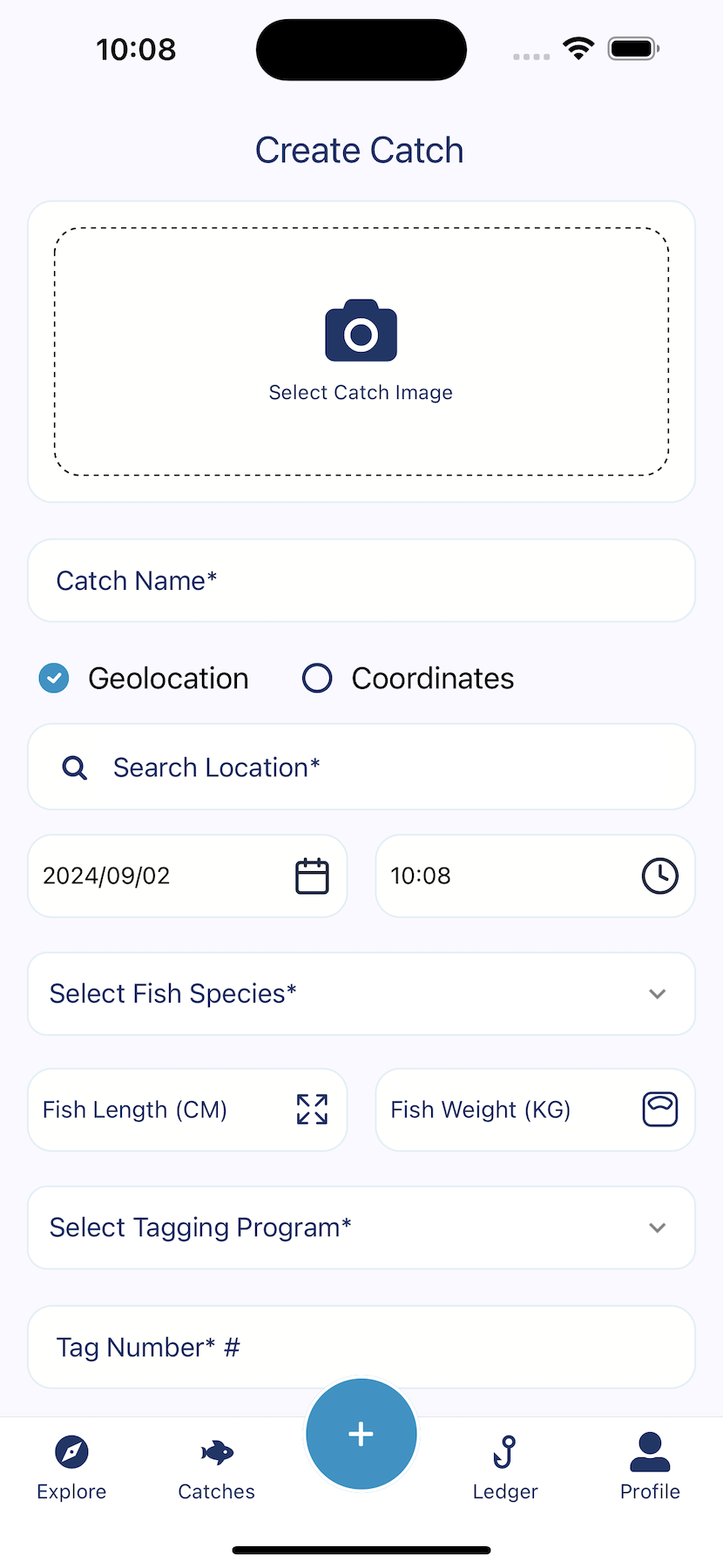 Fish-Trak App Create